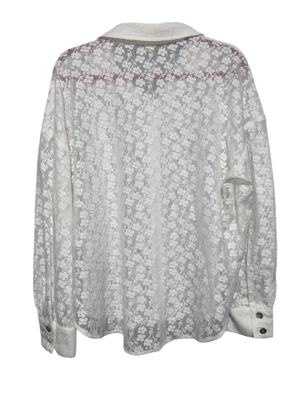 Cloth & Stone White Button Down Long Sleeve XL Coastal Minimalist Feminine Top - Picture 4 of 9
